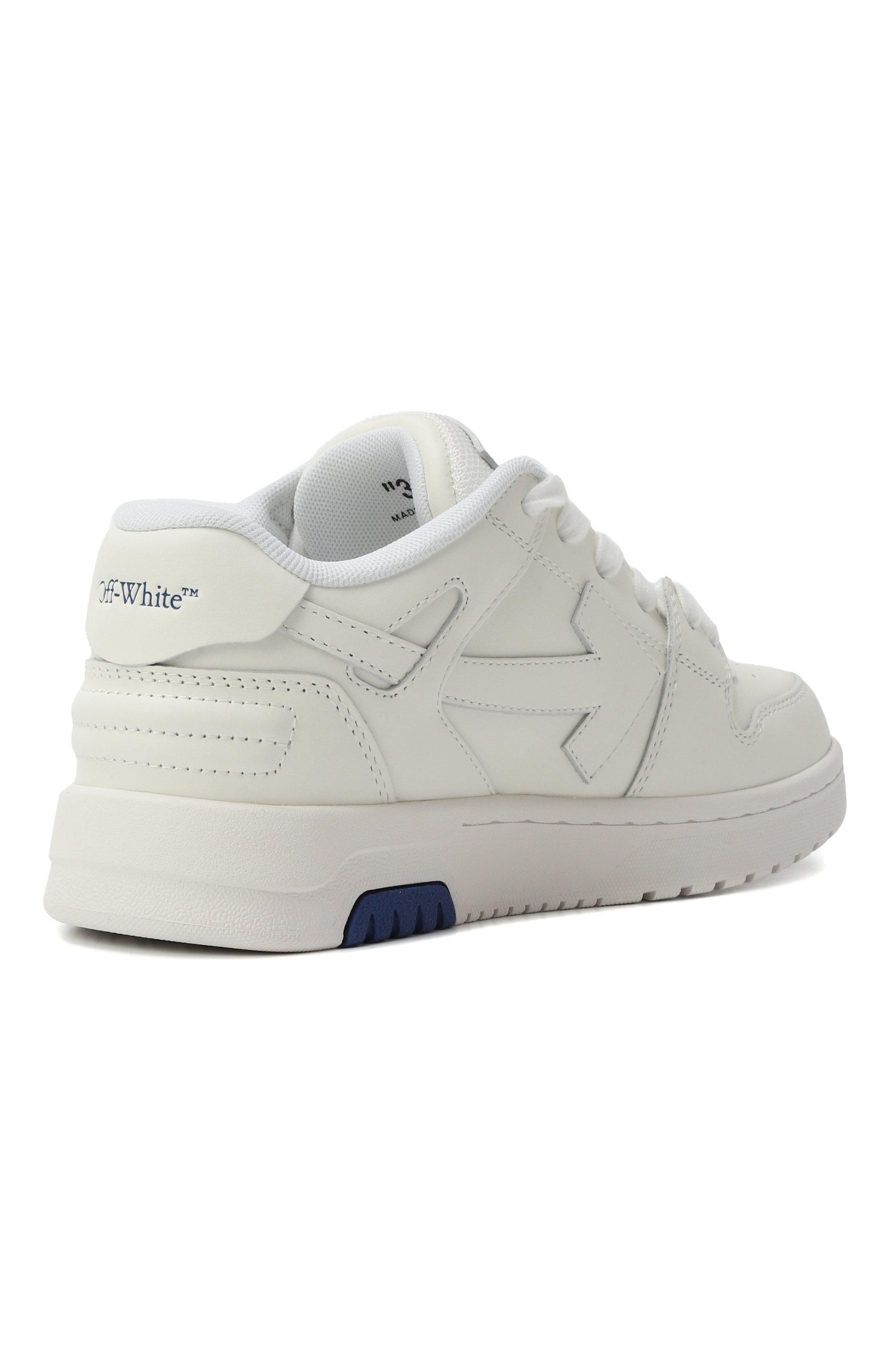 Кожаные кеды out of office OFF-WHITE, арт. 0BIA011S25LEA002/31-33, фото 3