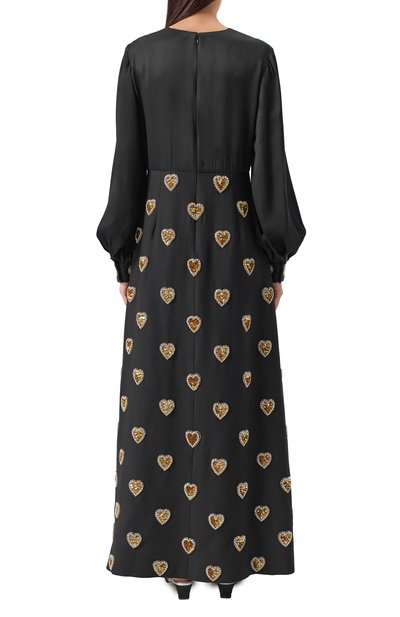 Платье из шерсти и шелка VALENTINO черного цвета по цене 1395000 руб., арт. 7B3VDLQ1/1CF, фото 3 Платье из шерсти и шелка VALENTINO, арт. 7B3VDLQ1/1CF, фото 3