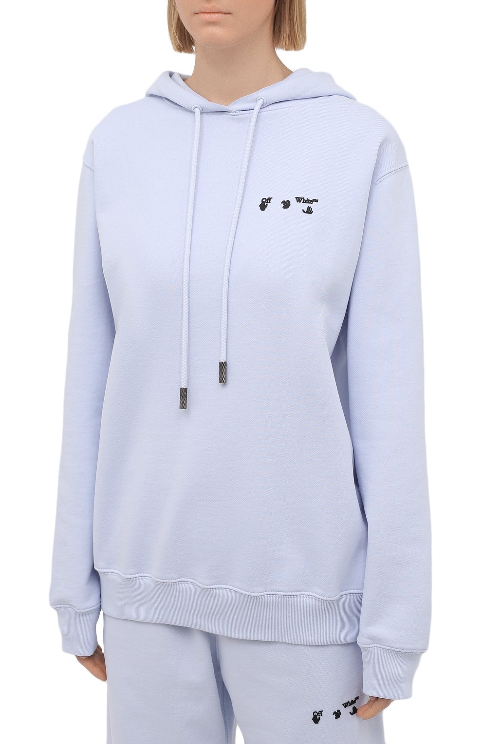 Хлопковое худи OFF-WHITE, арт. 0WBB035S21JER004, фото 3