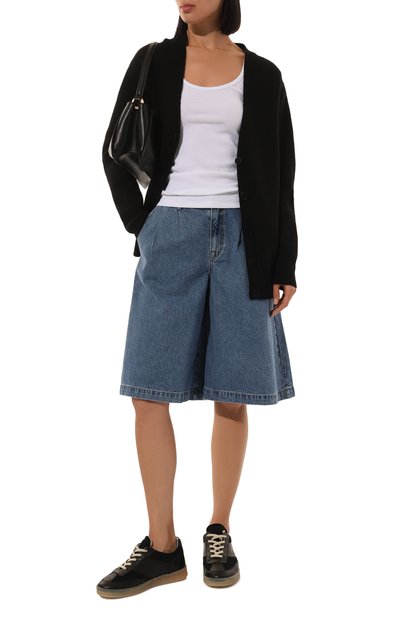 Джинсовые шорты AG ADRIANO GOLDSCHMIED синего цвета по цене 25750 руб., арт. W0027-016, фото 2 Джинсовые шорты AG ADRIANO GOLDSCHMIED, арт. W0027-016, фото 2