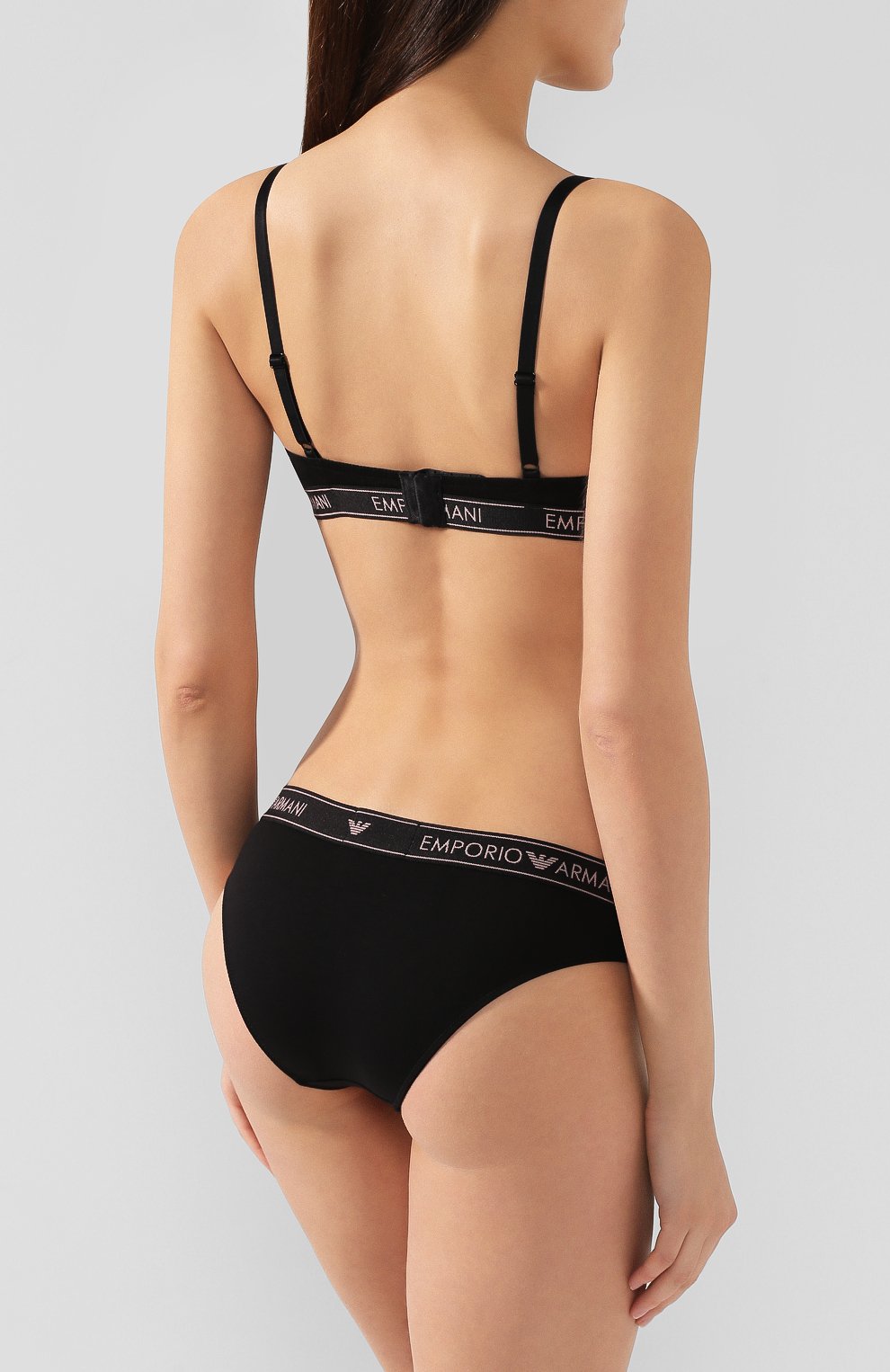 Трусы-слипы EMPORIO ARMANI черного цвета по цене 3360 руб., арт. 162525/9A317, фото 3 Трусы-слипы EMPORIO ARMANI, арт. 162525/9A317, фото 3