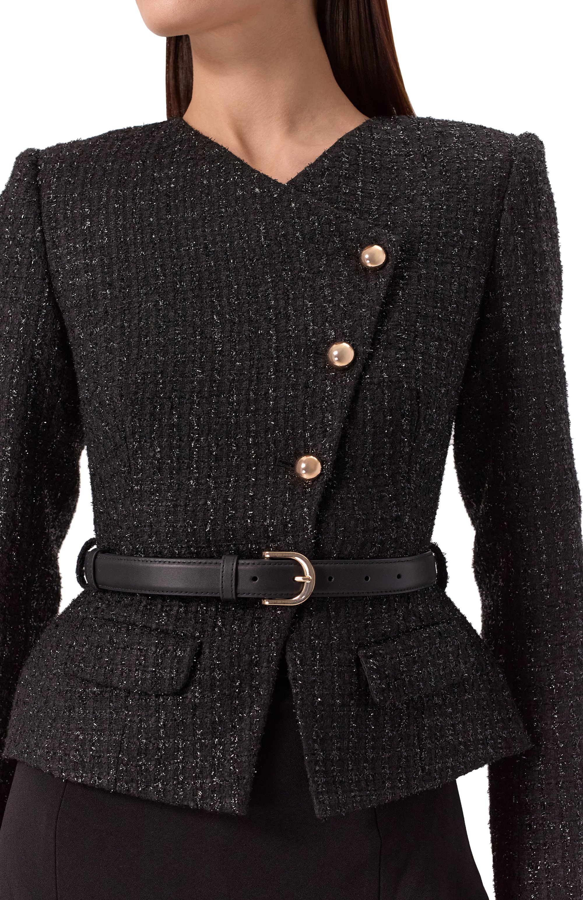 Комбинированное платье SELF-PORTRAIT, арт. RS25028MB, фото 5