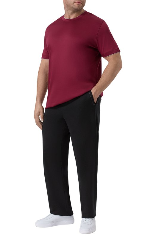 Хлопковая футболка Van Laack VL-PIL0S-F/180031/3XL-6XL Розовый  VL-PIL0S-F/180031/3XL-6XL Фото 2