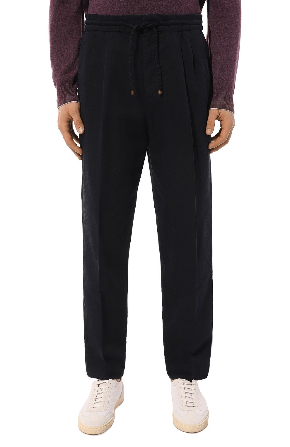 Брюки изо льна и хлопка BRUNELLO CUCINELLI, арт. M291DE1710, фото 3