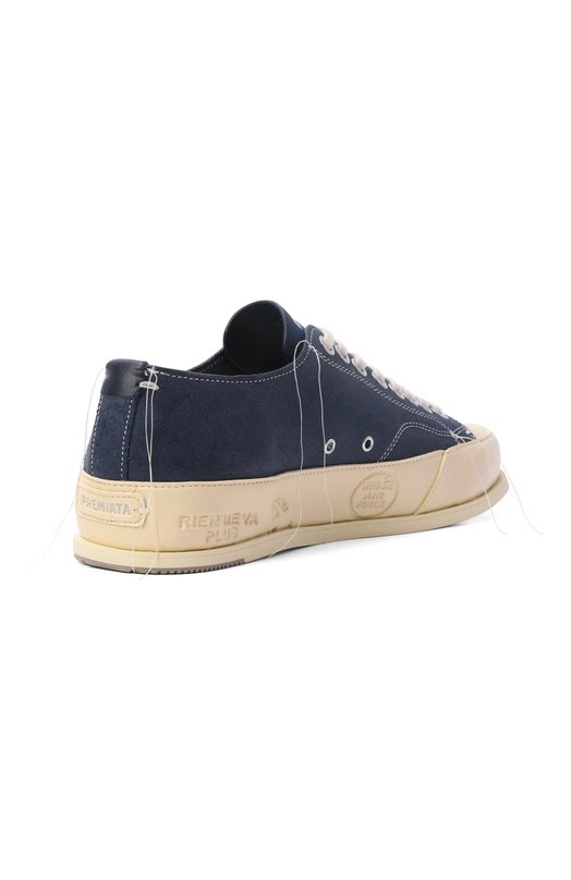 Замшевые кеды Vincent 015 Premiata VINCE015/NAVY Синий  VINCE015/NAVY Фото 4