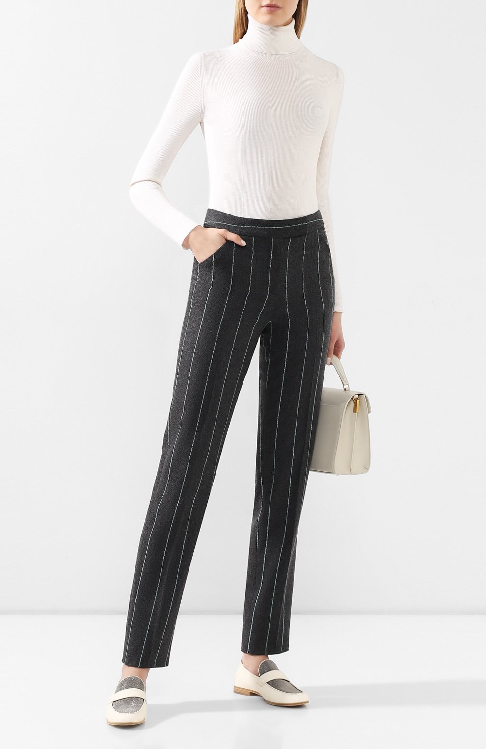 Шерстяные брюки GIORGIO ARMANI, арт. 9WHPP07M/T016P, фото 2