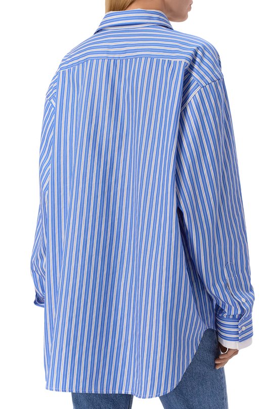 Хлопковая рубашка N21 G031/1520 Голубой  G031/1520 Фото 4