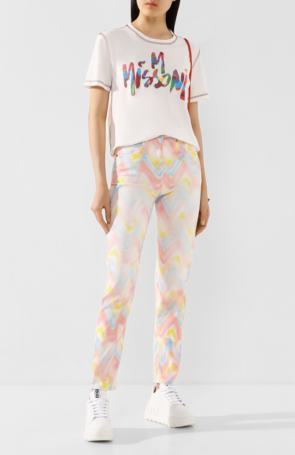 Джинсы M MISSONI разноцветного цвета по цене 36200 руб., арт. 2DI00150/2W003M, фото 2 Джинсы M MISSONI, арт. 2DI00150/2W003M, фото 2
