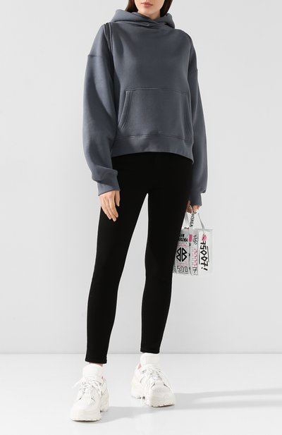 Хлопковое худи ALEXANDERWANG.T серого цвета по цене 27500 руб., арт. 4CC2191029, фото 2 Хлопковое худи ALEXANDERWANG.T, арт. 4CC2191029, фото 2