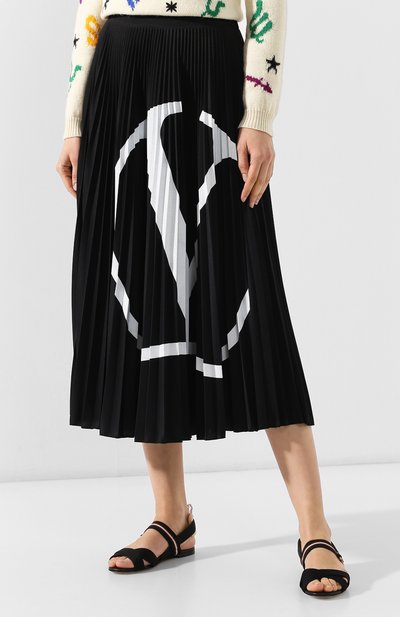 Плиссированная юбка VALENTINO, арт. RB0MD00P4M4, фото 3