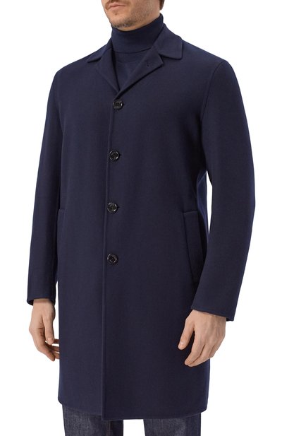 Шерстяное пальто STEFANO RICCI темно-синего цвета по цене 484500 руб., арт. M1ZSDB4000/W0001P_001, фото 3 Шерстяное пальто STEFANO RICCI, арт. M1ZSDB4000/W0001P_001, фото 3