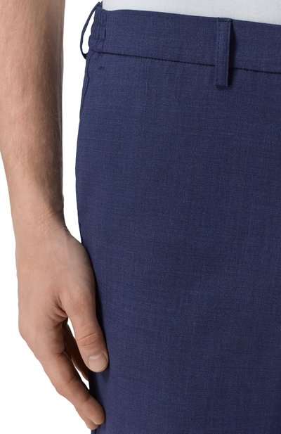 Шерстяные брюки MARCO PESCAROLO синего цвета по цене 78100 руб., арт. VENT0/5320, фото 5 Шерстяные брюки MARCO PESCAROLO, арт. VENT0/5320, фото 5