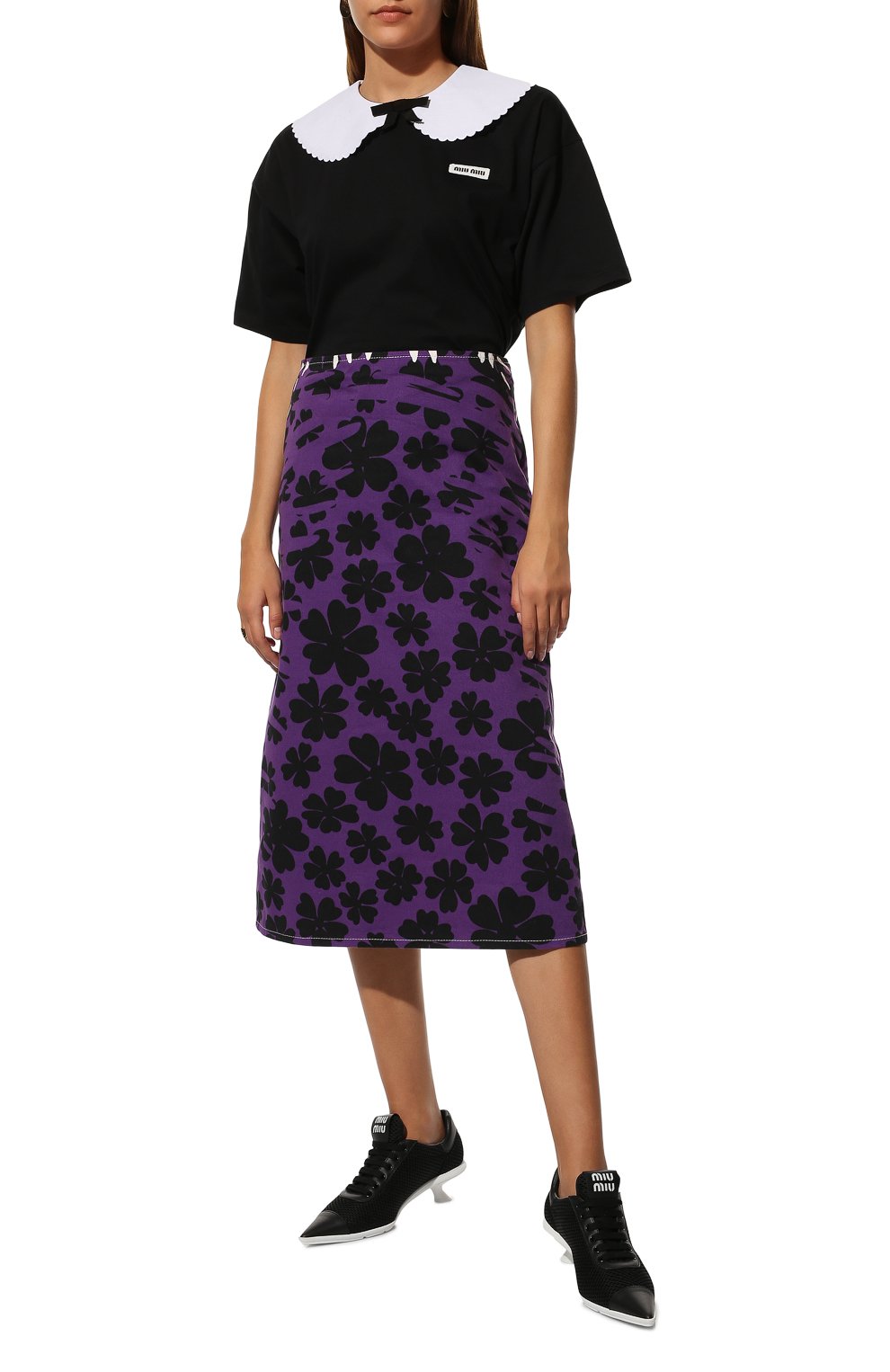 Комбинированные туфли MIU MIU, арт. 5E743D-77T-F0002-055, фото 2