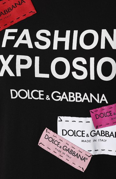 Хлопковая футболка DOLCE & GABBANA, арт. F8K74Z/G7RYQ, фото 5
