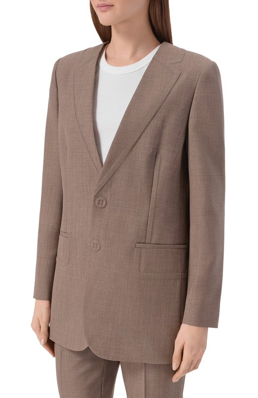 Шерстяной жакет Moschino A0510/0522 Коричневый  A0510/0522 Фото 3