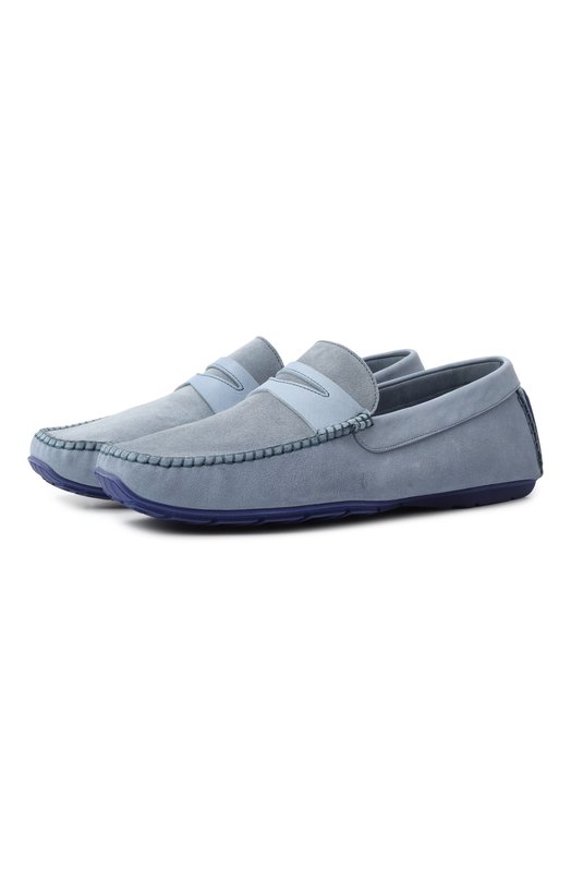 Замшевые мокасины Aldo Brue AB0136S-DKDS.S Голубой AB0136S-DKDS.S