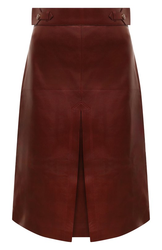 Кожаная юбка Gucci 766322/XN336 Бордовый 766322/XN336
