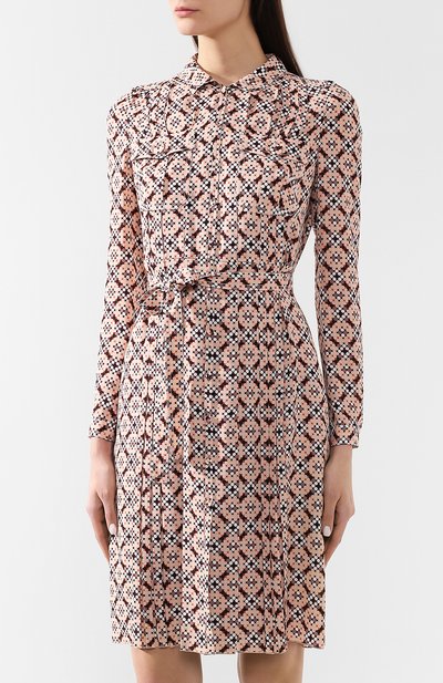 Шелковое платье BOTTEGA VENETA розового цвета по цене 466500 руб., арт. 538556/VEZF0, фото 3 Шелковое платье BOTTEGA VENETA, арт. 538556/VEZF0, фото 3