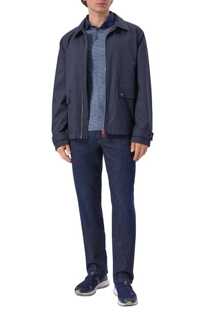 Шелковое поло ZILLI синего цвета по цене 107500 руб., арт. KBP002M0600VZLU00, фото 2 Шелковое поло ZILLI, арт. KBP002M0600VZLU00, фото 2