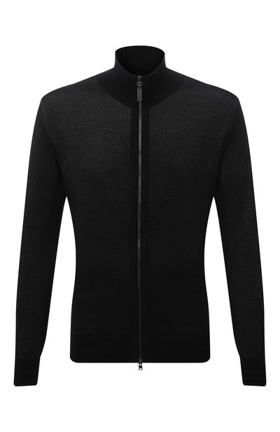 Кардиган из шелка и кашемира BRIONI темно-серого цвета по цене 158500 руб., арт. UMT20L/01K16, фото 1 Кардиган из шелка и кашемира BRIONI, арт. UMT20L/01K16, фото 1