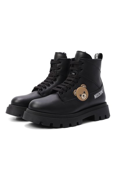 Кожаные ботинки MOSCHINO, арт. 84276/VAR2_001