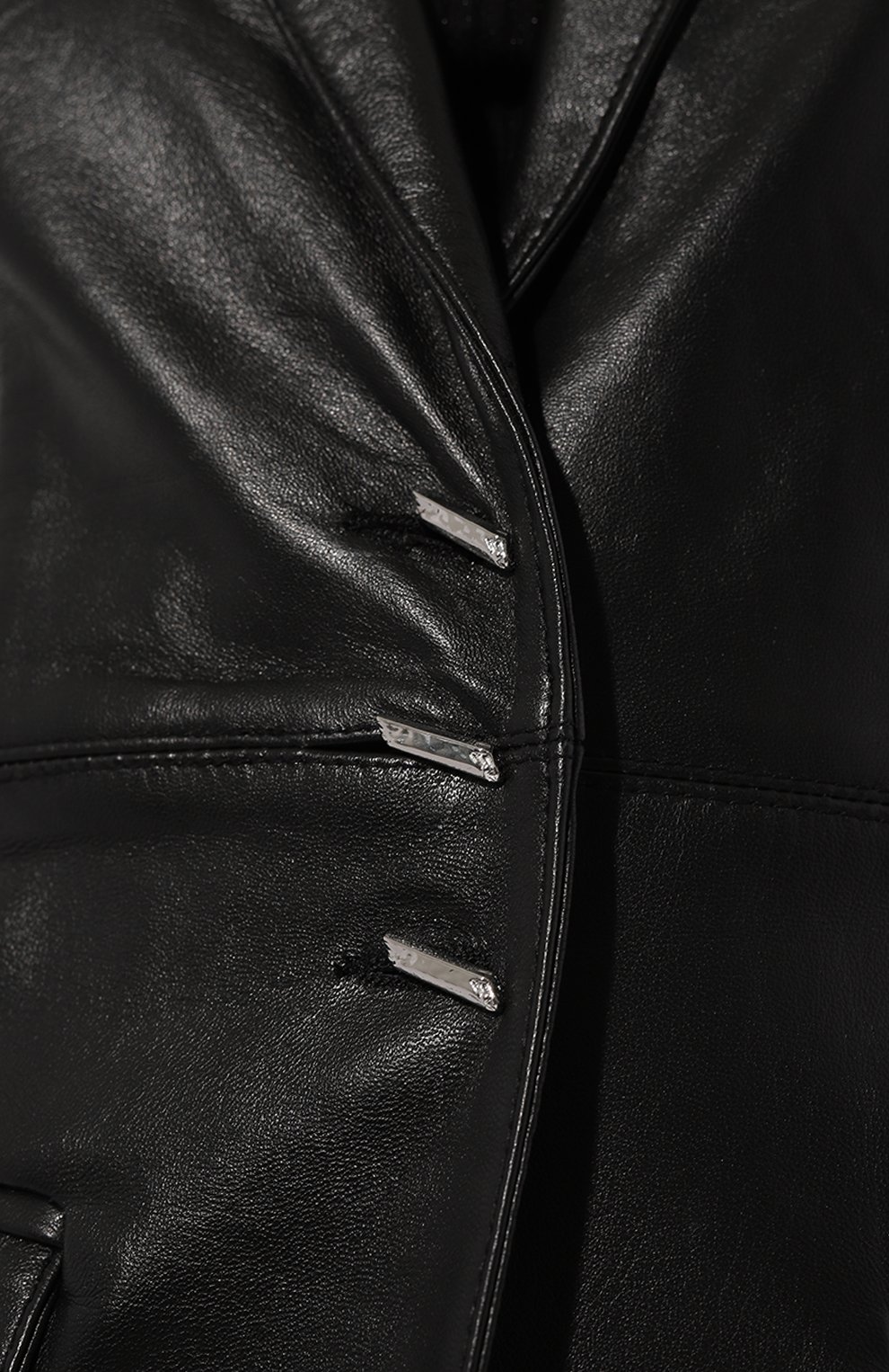 Кожаный жакет DONDUP черного цвета по цене 176000 руб., арт. DJ575/PL0386D XXX, фото 5 Кожаный жакет DONDUP, арт. DJ575/PL0386D XXX, фото 5