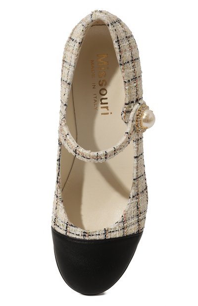 Туфли MISSOURI кремового цвета по цене 21350 руб., арт. 78085 I/31-34, фото 4 Туфли MISSOURI, арт. 78085 I/31-34, фото 4