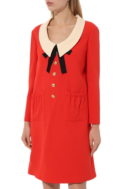 Хлопковое платье GUCCI, арт. 569942 ZABI0, фото 3