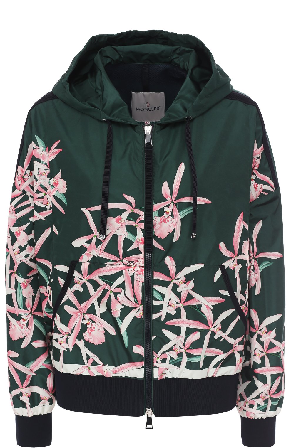 Ветровка свободного кроя с цветочным принтом MONCLER, арт. C1-093-45174-00-53993, фото 1