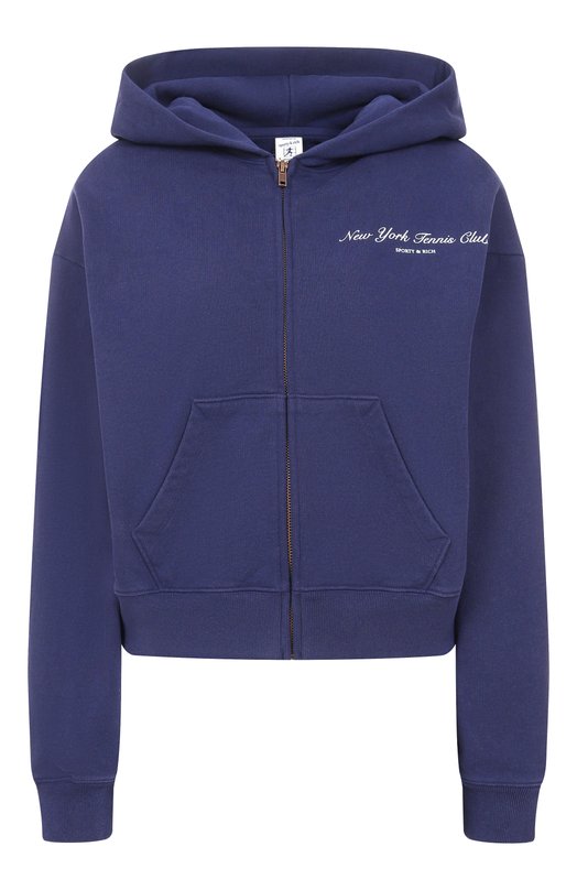 Хлопковая толстовка Sporty and Rich ST068621402BL106 Синий ST068621402BL106