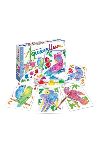 Акварельная раскраска попугаи SENTOSPHERE, арт. 654