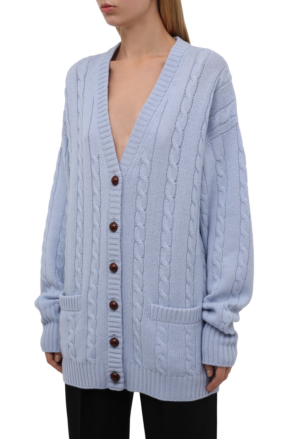 Кашемировый кардиган MIU MIU, арт. MMF496-1ZAL-F0M10, фото 3