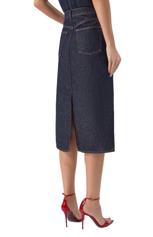 Джинсовая юбка Frame Denim 5007105/THE TR0USER SKIRT Синий  5007105/THE TR0USER SKIRT Фото 4