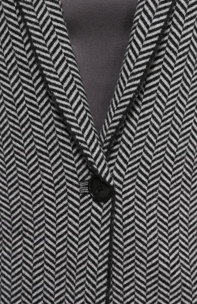Шерстяной жакет прямого кроя с укороченным рукавом GIORGIO ARMANI, арт. 6XAG02/AM15Z, фото 5
