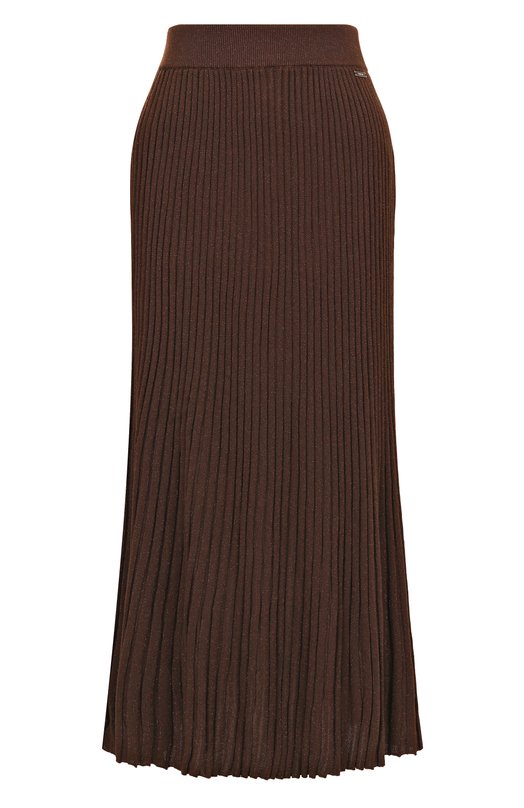 Юбка из шерсти и вискозы Kiton D5872503 Коричневый D5872503
