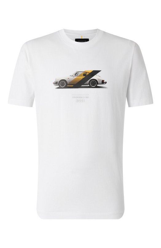 Хлопковая футболка BOSS x Porsche BOSS 50531455 Белый 50531455