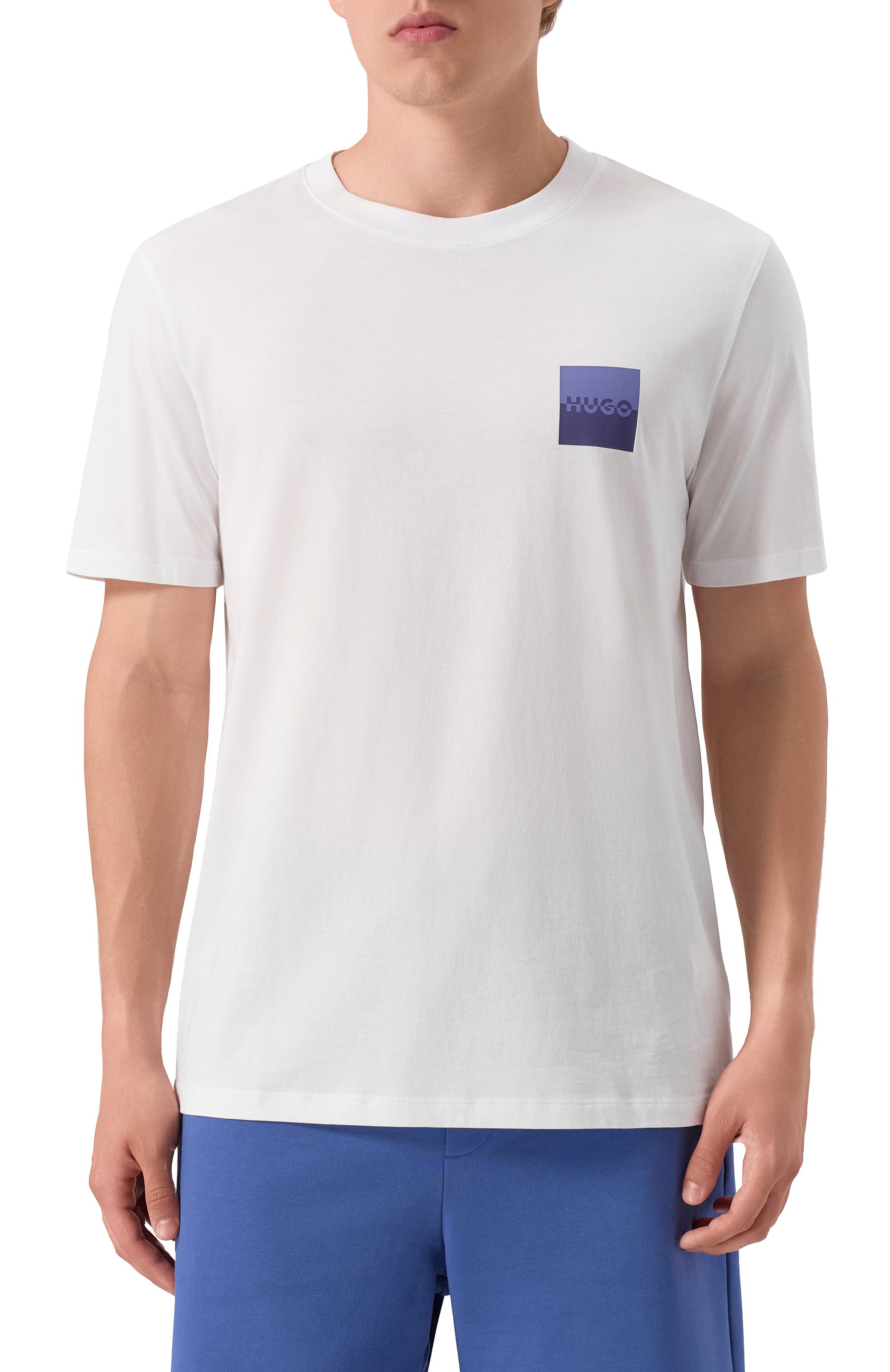 Хлопковая футболка HUGO, арт. 50544458, фото 3