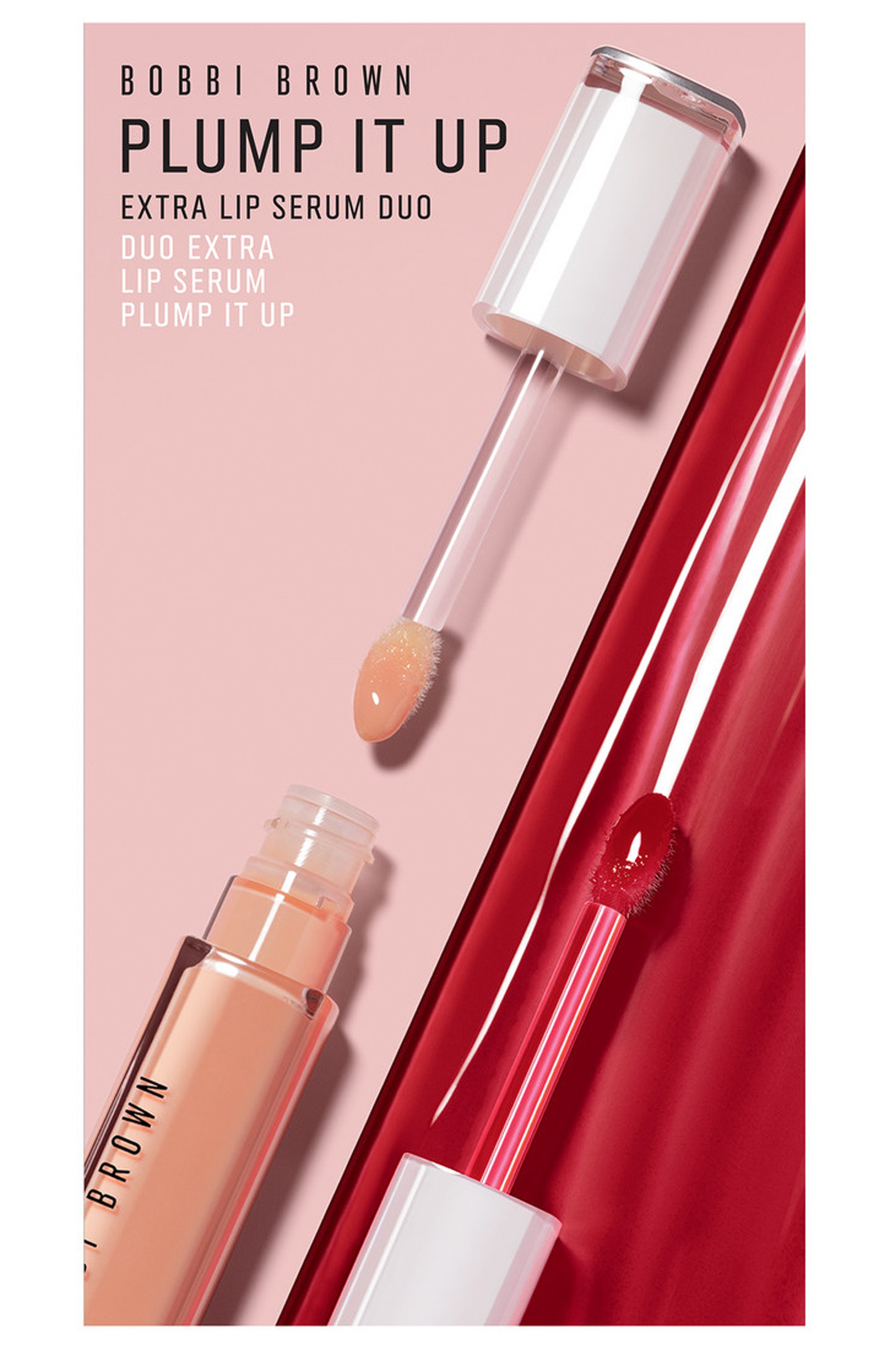 Набор сывороток для губ extra plump & lip shine duo, оттенок bare honey & bare raspberry (2x6ml) BOBBI BROWN, арт. H7L3-01, фото 4