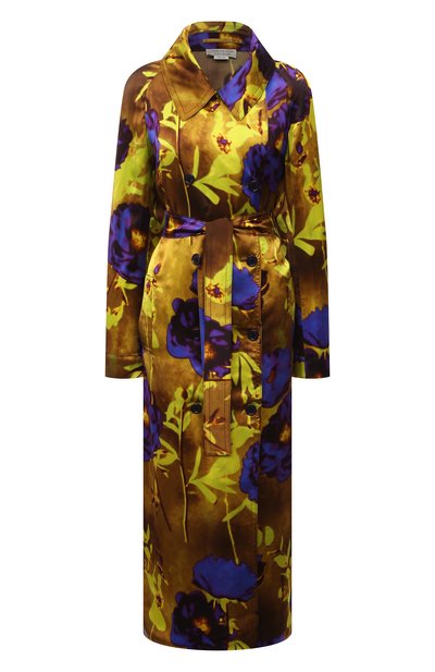 Женский тренч из вискозы и шелка DRIES VAN NOTEN, арт. 211-10229-2089