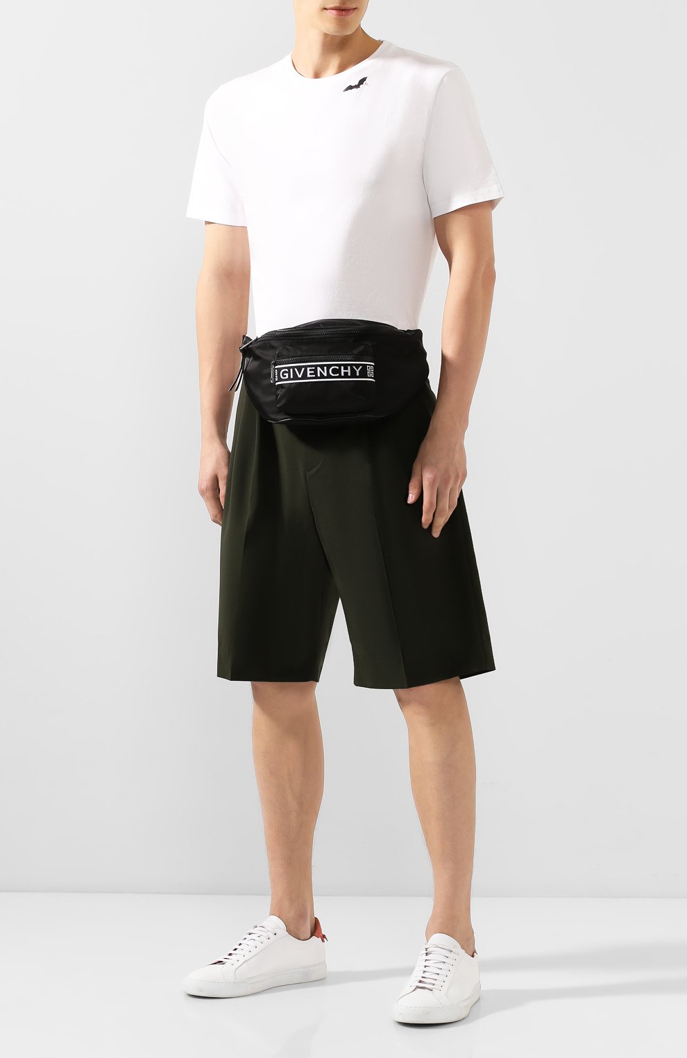 Текстильная поясная сумка 4g GIVENCHY черного цвета по цене 74700 руб., арт. BK504SK0B5, фото 2 Текстильная поясная сумка 4g GIVENCHY, арт. BK504SK0B5, фото 2