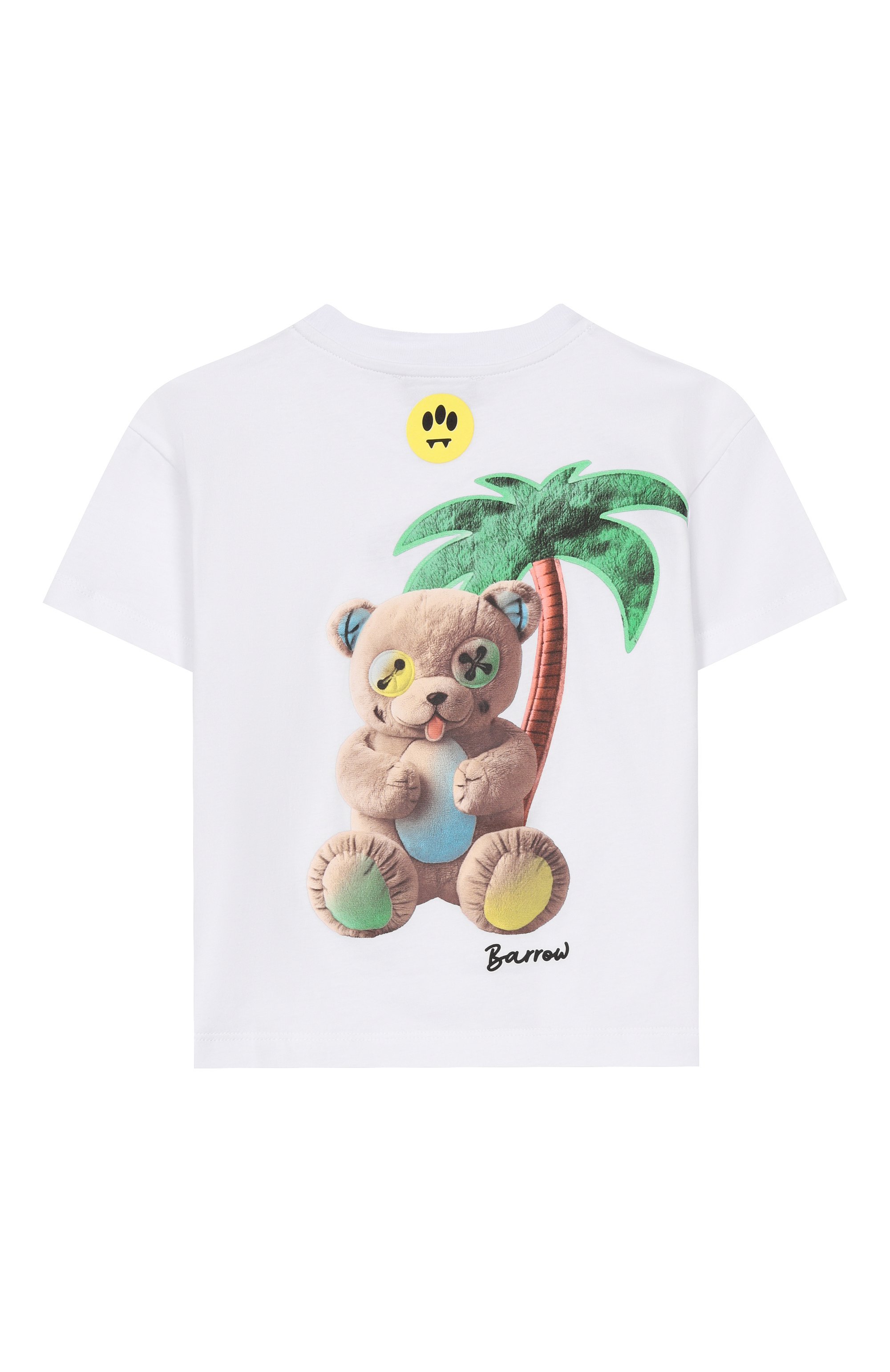 Хлопковая футболка BARROW белого цвета по цене 8225 руб., арт. S6BKJUTH074, фото 2 Хлопковая футболка BARROW, арт. S6BKJUTH074, фото 2