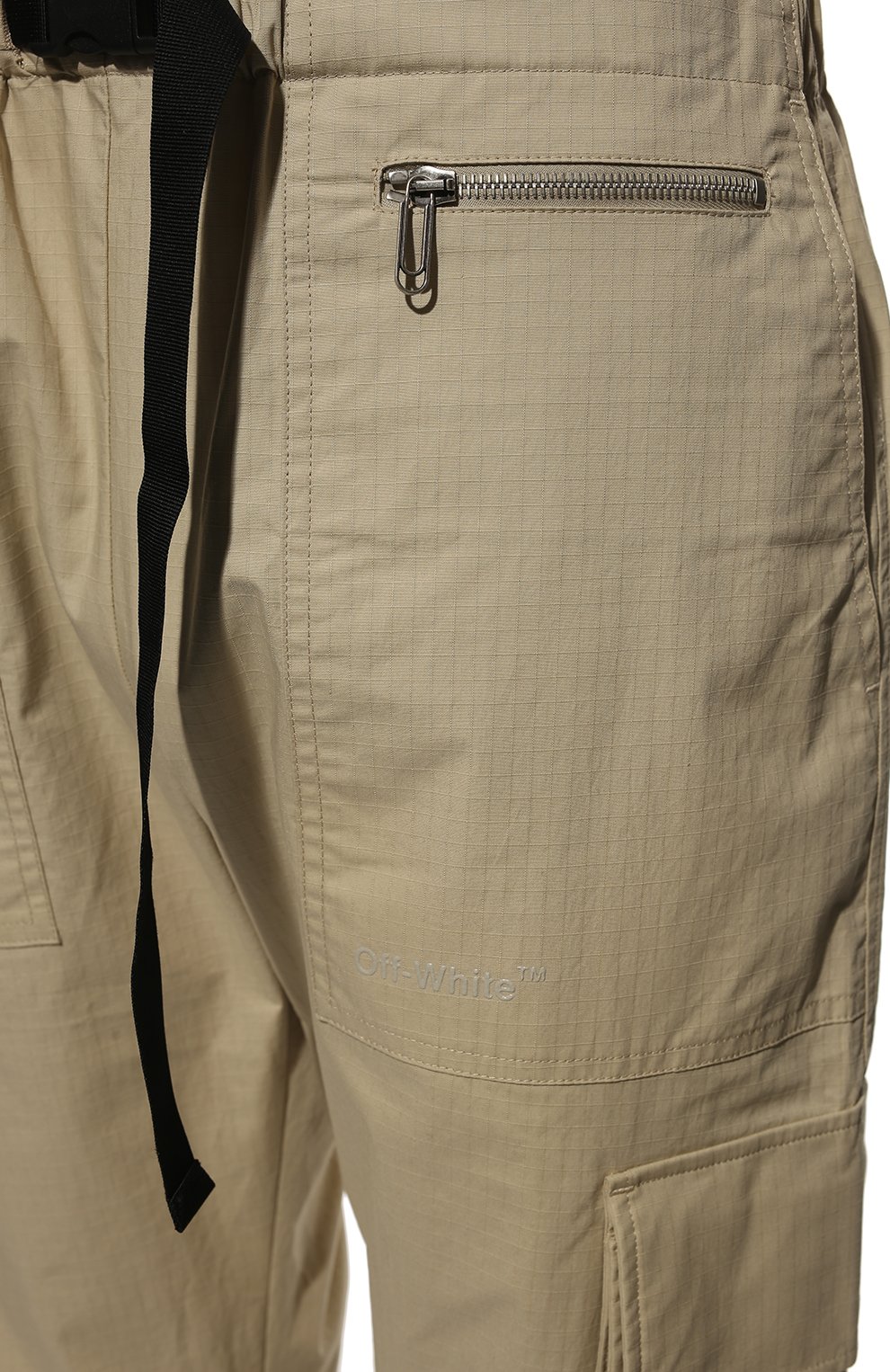 Хлопковые джоггеры OFF-WHITE, арт. 0MCF031S22FAB001, фото 5