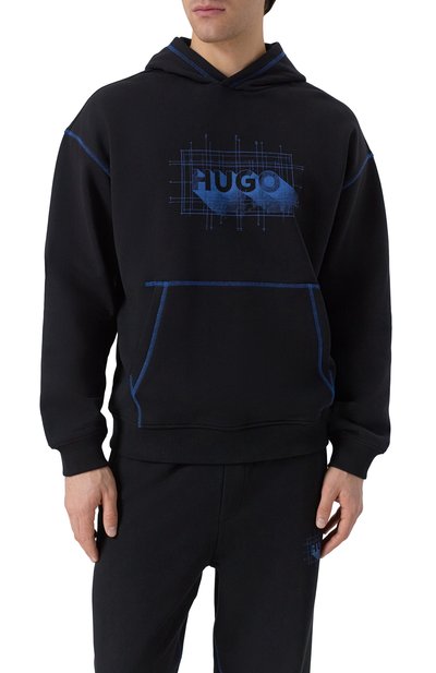 Хлопковое худи HUGO BLUE, арт. 50553506, фото 3