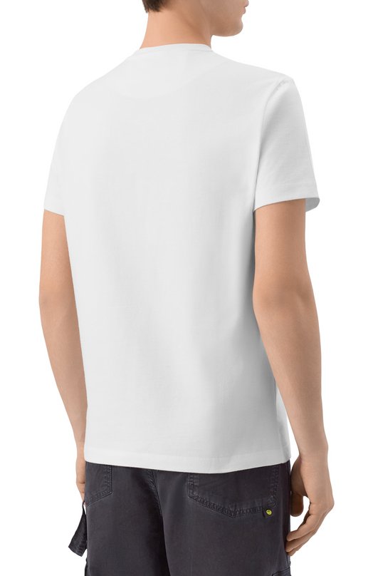 Хлопковая футболка Dirk Bikkembergs BMT1584 Белый  BMT1584 Фото 4
