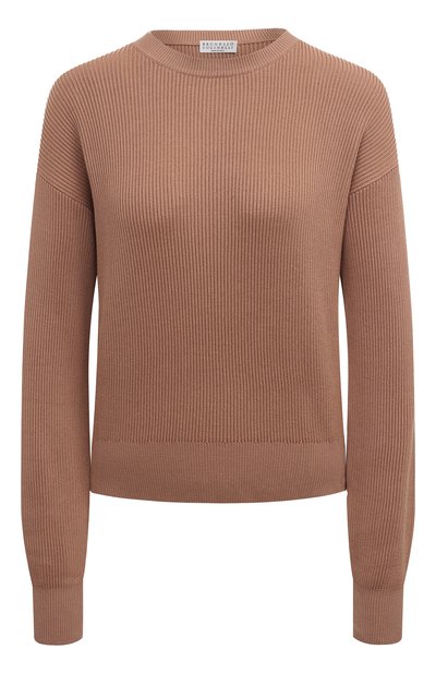 Женский хлопковый пуловер BRUNELLO CUCINELLI, арт. M1919B1299