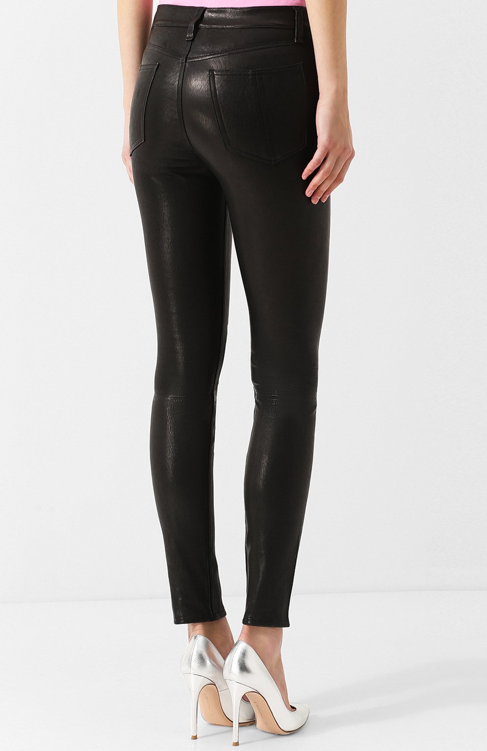 Кожаные брюки RAG AND BONE, арт. W1632L034BLK, фото 4