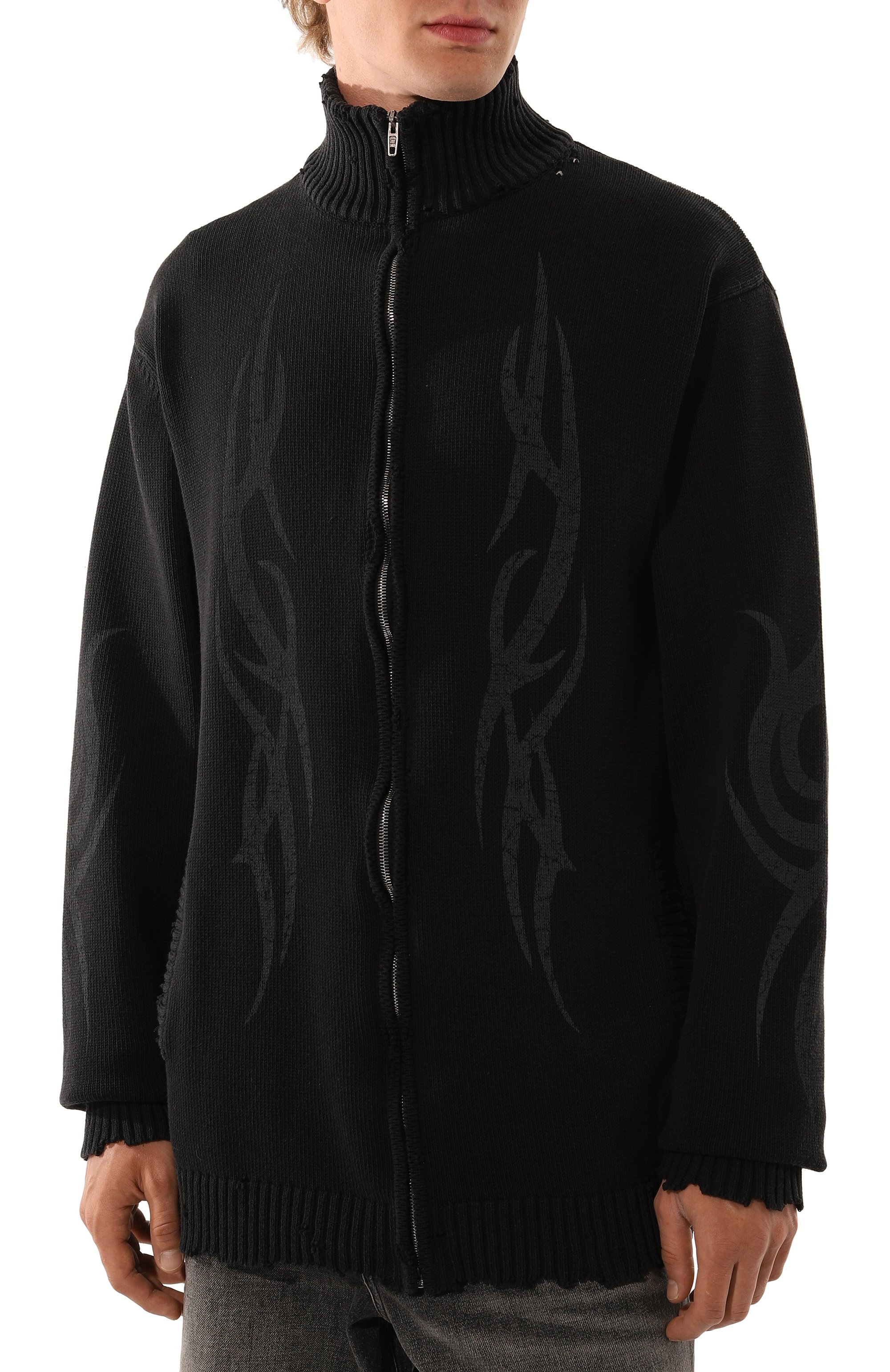 Кардиган BALENCIAGA черного цвета по цене 399500 руб., арт. 808489/T3336, фото 3 Кардиган BALENCIAGA, арт. 808489/T3336, фото 3