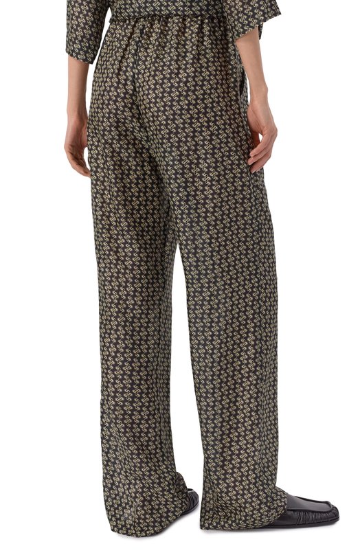 Шелковые брюки Petar Petrov S26TP6_001 Чёрно-белый  S26TP6_001 Фото 4