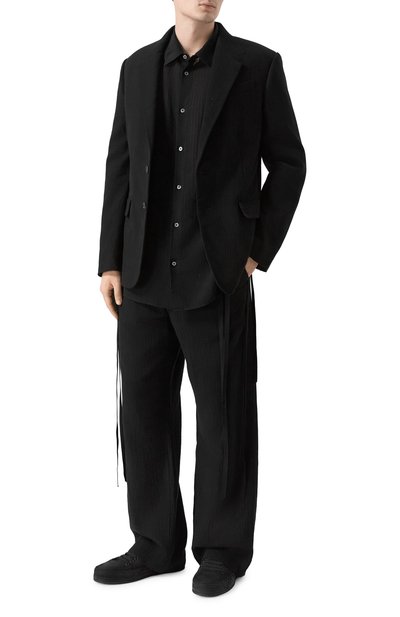 Мужская рубашка из вискозы и шелка ANN DEMEULEMEESTER, арт. B0010522/FA712