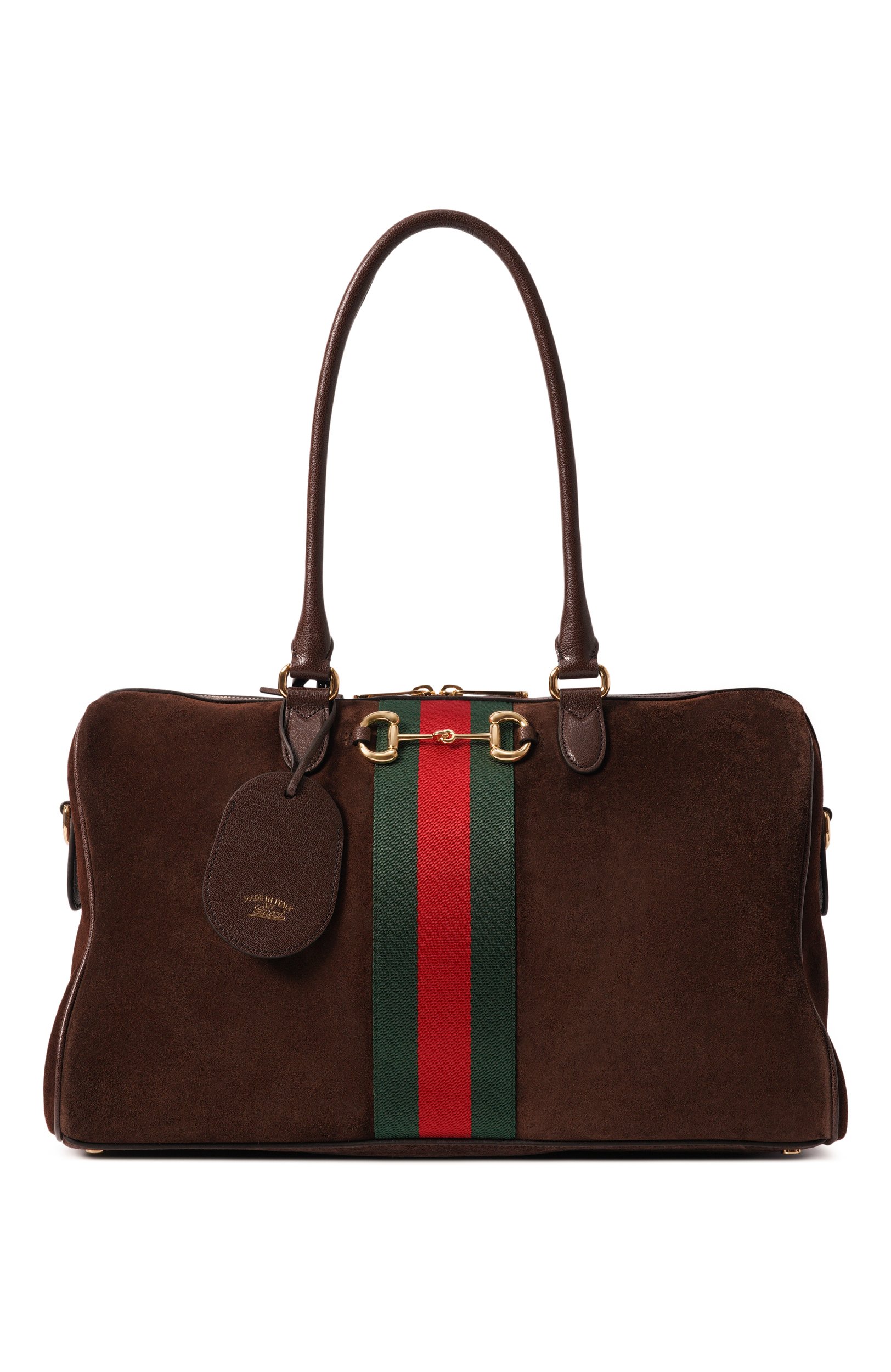 Сумка borsetto large GUCCI темно-коричневого цвета по цене 498000 руб., арт. 866734/AAGIR, фото 1 Сумка borsetto large GUCCI, арт. 866734/AAGIR, фото 1